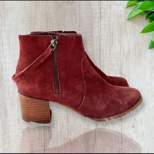 Sole Society Everleigh Suede Booties Size 7.5